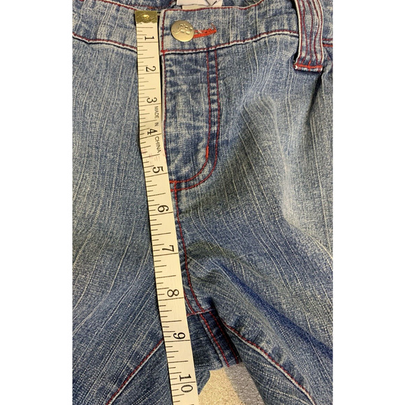 JW Div of Junction West Jeans Women Size 10 Bootcut Embroidery Red Trim Trousers - Picture 12 of 15